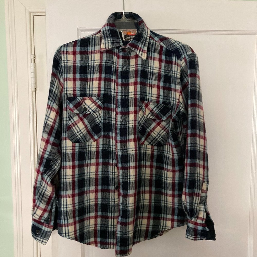 Vintage Men's Plaid Flannel Button Down from Ozark Trail